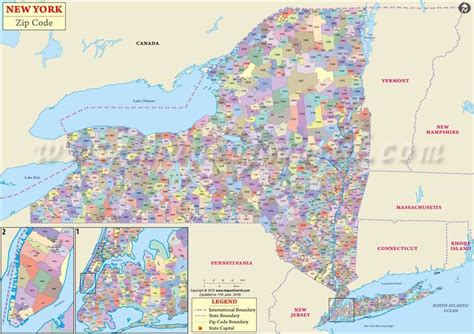 ny zip code map.